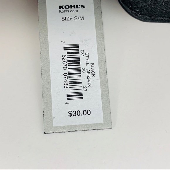 Apt. 9 Black Elastic Woven Belt S/M - Picture 7 of 10